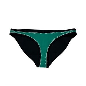 TRIANGL Swimwear Black and Green Bikini Bottom